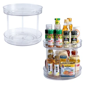Lnofxas 360 Rotation Cabinet Turntable Organizer